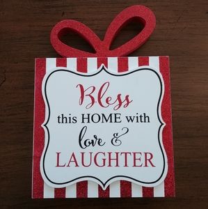 Bless This Home Present Sign
